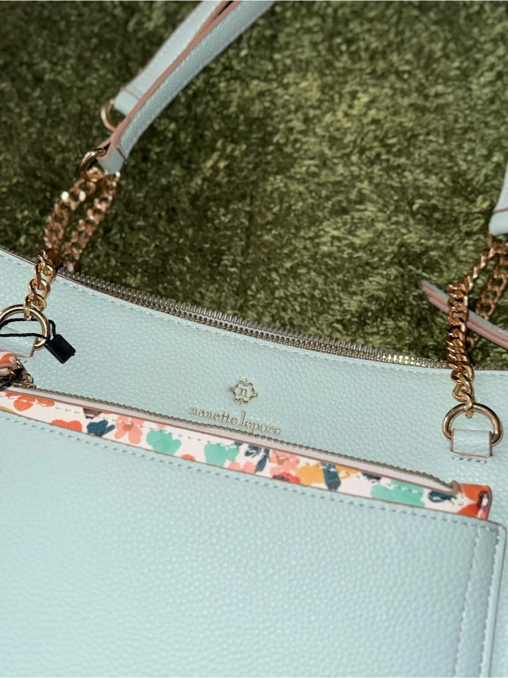 Nanette Lepore Tote Bag with Floral Pouch